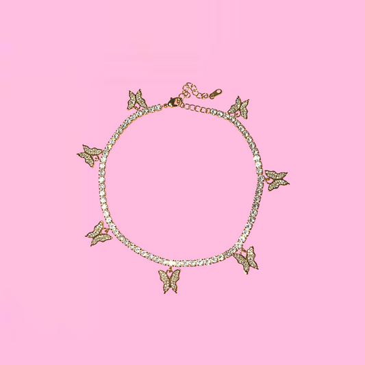 Butterfly Tennis Anklet